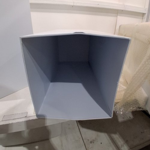 3PC METAL DECOR PLINTH WEDDING PROPS - 35.4" X 13.7" X 13.7" - 29.7" X 12.5" X 12.5" - 25.5" X 11.8" X 11.8" - WHITE image 3