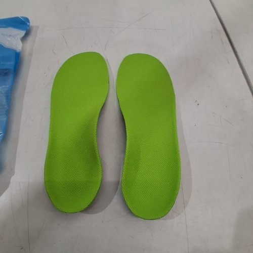 WOMEN'S OKAKA HEAVY DUTY HIGH ARCH SUPPORT ORTHOTICS INSOLES INSERT - M - GREEN/ORANGE image 3