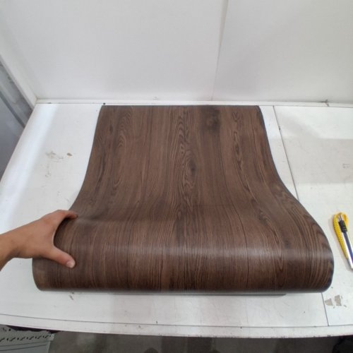 OXDIGI PEEL AND STICK WATERPROOF WEAR-RESISTANT VINYL FLOOR - 23.6" X 33FT - BROWN image 2
