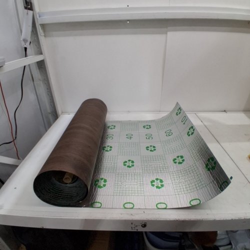OXDIGI PEEL AND STICK WATERPROOF WEAR-RESISTANT VINYL FLOOR - 23.6" X 33FT - BROWN image 3