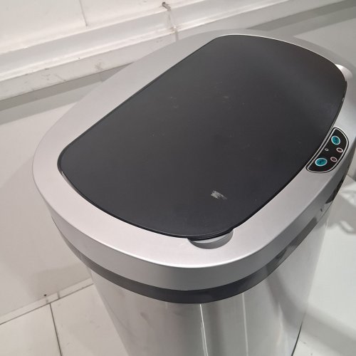BIGACC ELECTRONIC SENSOR STAINLESS STEEL HAND FREE TOUCHLESS MOTION SENSOR GARBAGE CAN - 50L - SILVER image 4