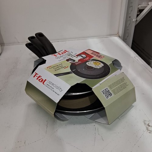 3PC T-FAL SPECIALTY NONSTICK FRY/SAUTE PAN COOKWARE SET - 8"/9.5"/11" - BLACK image 2