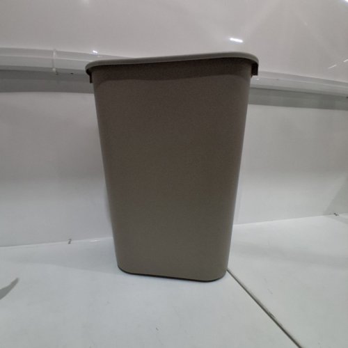 RUBBERMAID RECTANGULAR WASTEBASKET TRASH CAN - 10GAL - BEIGE (MODEL: FG295700BEIG) image 2