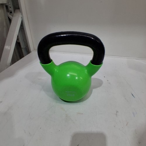 AMAZON BASICS KETTLE BELL - 25 LBS - GREEN AND BLACK image 2