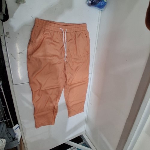 MENS CASUAL SLIM FIT DRAWSTRING PANTS - 2XL - PEACH image 2