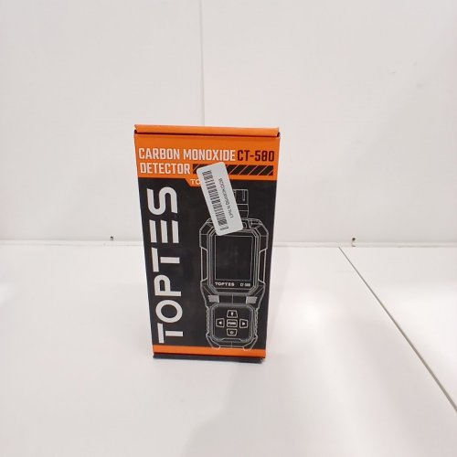 TOPTES RECHARGEABLE CARBON MONOXIDE DETECTOR WITH VIBRATION, VISUAL & AUDIBLE ALARMS - 0-1000PPM - ORANGE (MODEL: CT-580) image 2