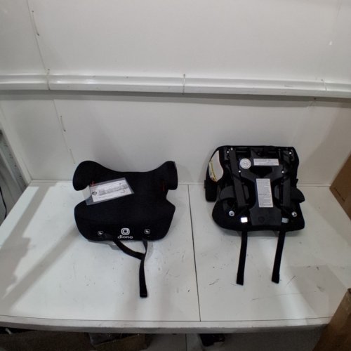 2PK DIONO SOLANA NO LATCH BACKLESS BOOSTER CAR SEAT SET WITH CUPHOLDERS AND REMOVABLE WASHABLE COVERS - FOR KIDS 40-120LBS - BLACK (MODEL: 32123-NA-01) image 3