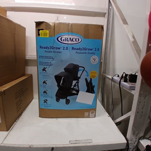 GRACO READY2GROW MULTI-USE 2.0 DOUBLE STROLLER - 40-50 LB CAPACITY - BLACK/DARK GREY (MODEL: 2140042) image 4