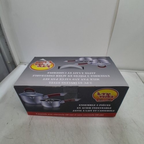 3PC VERKA MILK AND SAUCE PAN - 8" / 7" - STAINLESS STEEL (MODEL: 1801162) image 4