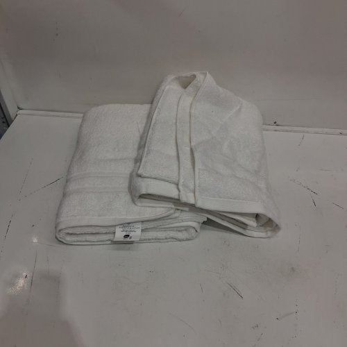 2 GRANDEUR HOSPITALITY BATH TOWELS - 30" X 52" - WHITE (MODEL: 4500995) image 3