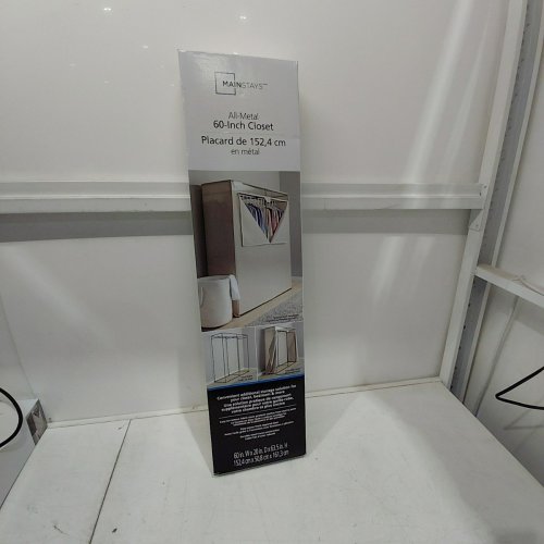 MAINSTAYS ALL-METAL CLOTHING CLOSET - 60" X 20" X 63.5" - GREY PUMICE (MODEL: EH-MCCA-060US) image 2