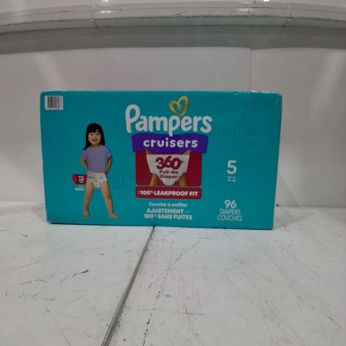 96PK PAMPERS PULL ON CRUISERS 360° 100% LEAKPROOF FIT DISPOSABLE BABY DIAPERS - SIZE 5 (27LBS+) image 3