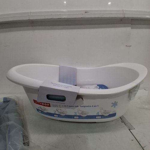 SKIP HOP WAVE 4-IN-1 BABY BATH TUB - NEWBORN TO 2YEARS - 15LB TO 25LB (MODEL: 9L511910) image 3