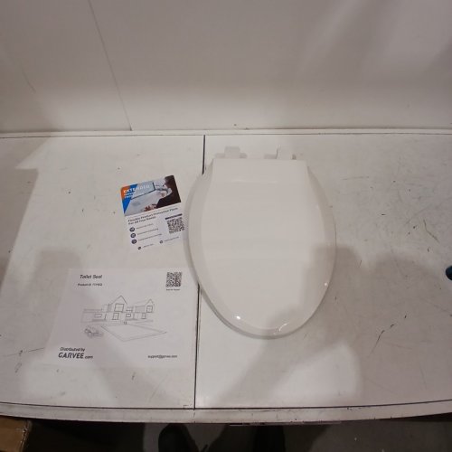 GARVEE ELONGATED TOILET SEAT WITH BUILT-IN TODDLER SEAT - 19" - ELONGATED - WHITE (MODEL: PHO_0VP6OQUI) image 2