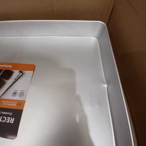 METLUX RECTANGULAR CAKE PAN - 13" X 19" - SILVER image 5