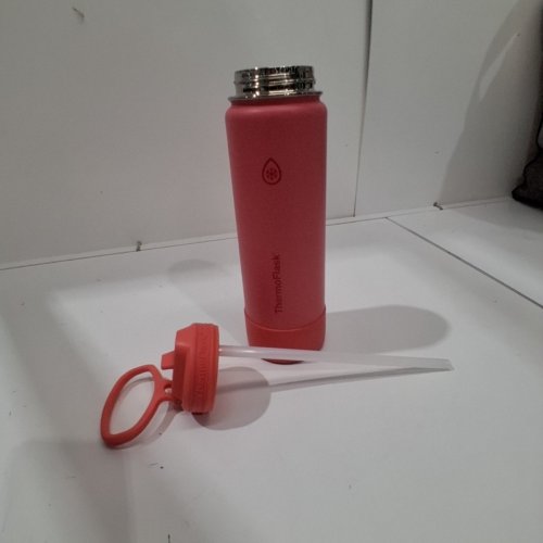 THERMOFLASK DOUBLE WALL VACUUM INSULATED STAINLESS STEEL BOTTLE - 24OZ - SUNKISSED CORAL (MODEL: 2730866) image 2