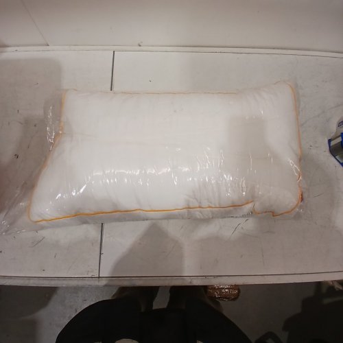 ARM & HAMMER SOFT JUST LIKE DOWN SLEEP PILLOW - 18" X 26" - WHITE/ORANGE image 2