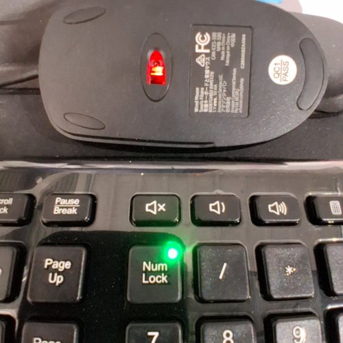 AMAZON BASICS MOUSE & KEYBOARD BUNDLE WIRED - BLACK (MODEL: B00B7GV802 image 2