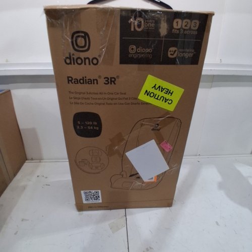DIONO RADIAN 3R ALL-IN-ONE CONVERTIBLE REAR/FORWARD FACING CAR SEAT - UP TO 10 YEARS - 119LB MAX - GREY/BLACK (MODEL: 50625-NA-01) image 7