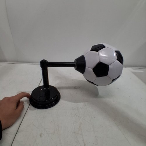 SOCCER BALL TRAINER SPINNING DEVICE - 17" - BLACK / WHITE image 2