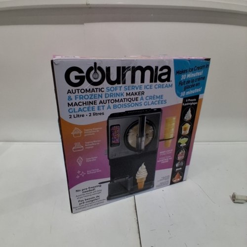 GOURMIA 6-IN-1 AUTOMATIC SOFT SERVE ICE CREAM AND FROZEN DRINK MAKER - 2L/2.11QT - BLACK (MODEL: GSI1060BK/4444017) image 6