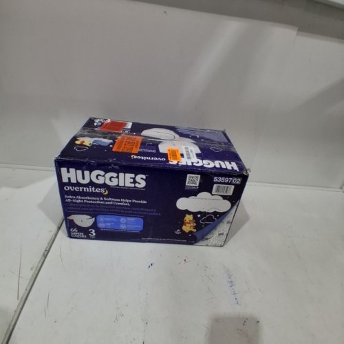 62PK HUGGIES OVERNITES NIGHT TIME DISPOSABLE DIAPERS - SIZE 3 - DISNEY WINNIE THE POOH (MODEL: 53597) image 4