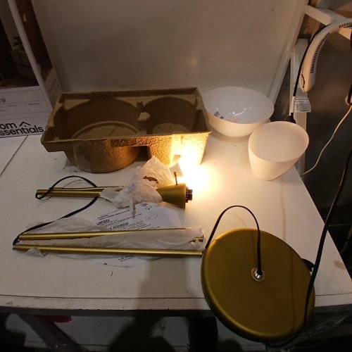 ROOM ESSENTIALS FLOOR LAMP - 71.5" HEIGHT - GOLD image 3