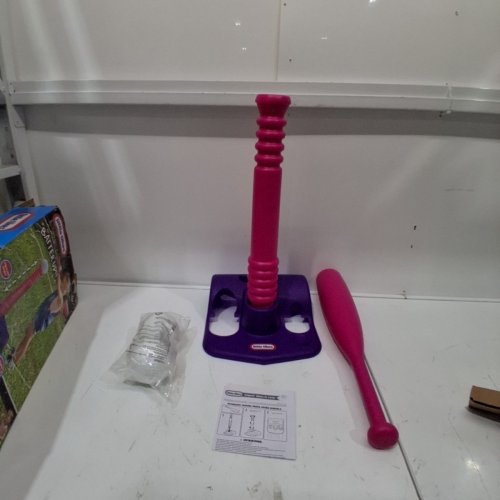 LITTLE TIKES TOTSPORTS T-BALL SET WITH 5 BALLS - PINK/PURPLE (MODEL: 642760) image 2
