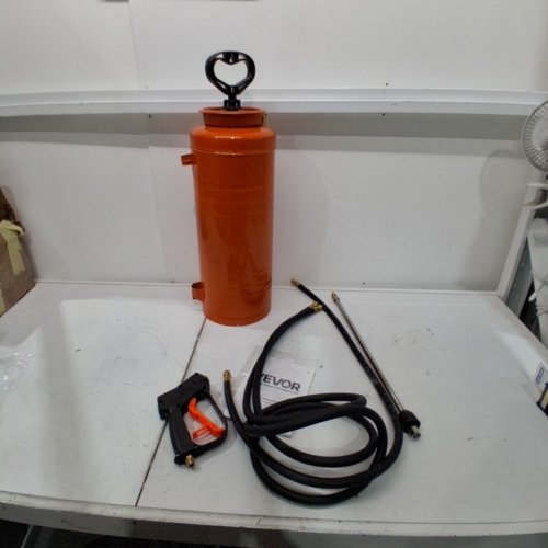 INDUSTRIAL CONCRETE SPRAYER. HEAVY DUTY TRI-POXY PUMP SPRAYER WITH GUN HANDLE - 3.5GAL - ORANGE (MODEL: 21014S) image 2