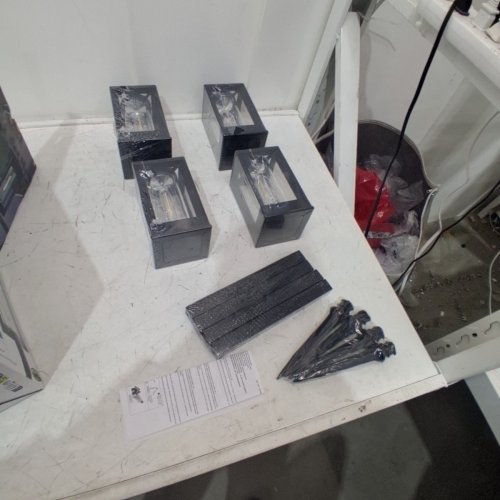 4PK GTX NATURALLY SOLAR POWERED 25LM PATHWAY LIGHTS - 4"X4"X23"- BLACK (MODEL: 1937955) image 3