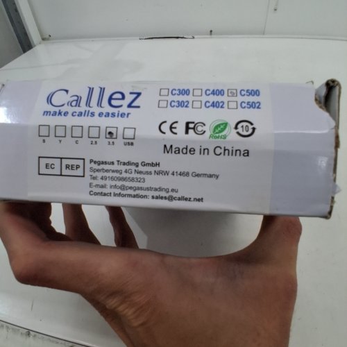 CALLEZ USB HEADSET WITH MICROPHONE - NOISE CANCELLING, IN LINE AUDIO CONTROLS, SUPER LIGHTWEIGHT - BLACK (MODEL: C500) image 4