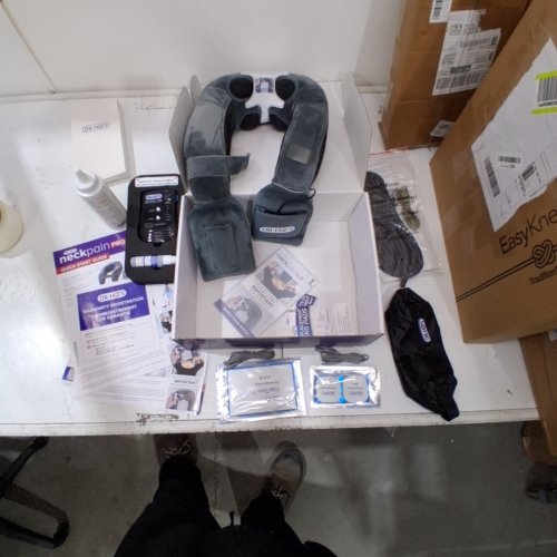 DR-HO'S NECK PAIN PRO ESSENTIAL NECK MASSAGER TENS THERAPY / EMS THERAPY + DR-HO'S PROPRIETARY AMP - OSFM - GREY image 2