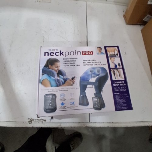 DR-HO'S NECK PAIN PRO ESSENTIAL NECK MASSAGER TENS THERAPY / EMS THERAPY + DR-HO'S PROPRIETARY AMP - OSFM - GREY image 4