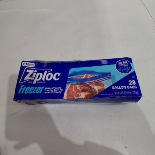 28PK ZIPLOC FREEZER GALLON STAND-UP BAGS FOR FOOD STORAGE - 1 GAL image 2