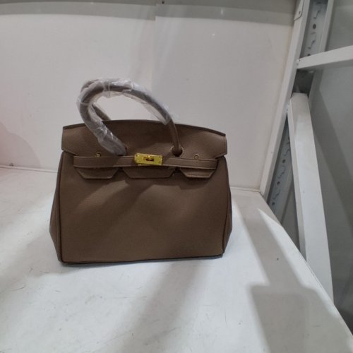 WOMEN KATLOO SHOULDER/CROSSBODY HANDBAG - 11.81" X 6.30" X 9.06" - BROWN / GOLD HARDWARE image 2