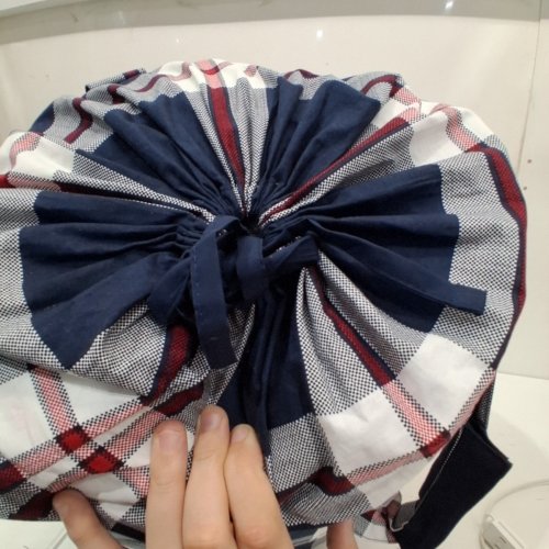 3PC TOMMY HILFIGER COMFORTER SET WITH 2 PILLOW SHAMS - KING - WHITE/NAVY BLUE/RED PLAID (STYLE: 1976202) image 4