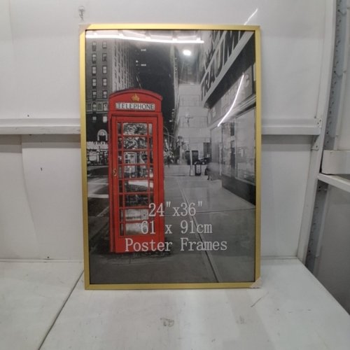 PLEXIGLASS POSTER FRAME - 24" X 36" - GOLD image 2