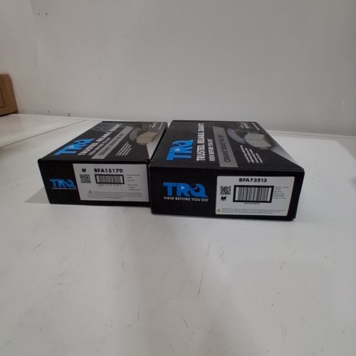 TRQ FRONT CERAMIC BRAKE PAD SET - FOR VW PASSAT JETTA GTI RABBIT AUDI A3 TT (MODEL: BFA73513 AND BFA15179) image 2