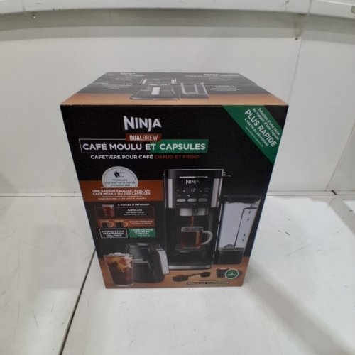 NINJA DUALBREW 2-IN-1 HOT & ICED COFFEE MAKER - 12 CUP CARAFE - BLACK (MODEL: CFP101C) image 2