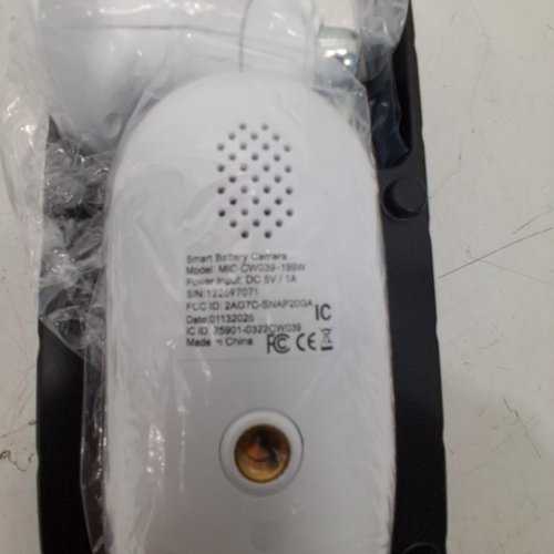 MERCURY INNOVATIONS SMART WI-FI WIRE-FREE CAMERA - 1080P; 5 V/1A - WHITE image 2