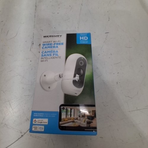 MERCURY INNOVATIONS SMART WI-FI WIRE-FREE CAMERA - 1080P; 5 V/1A - WHITE image 4