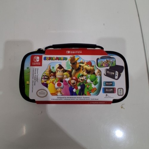 NINTENDO SWITCH SUPER MARIO GAME TRAVELER DELUXE TRAVEL CASE - MULTICOLOUR / BLACK (MODEL: NNS53A) image 2