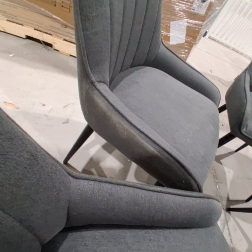 4PK GEMINI UPHOLSTERED DINIGN CHAIRS - GREY image 4