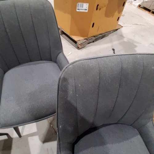 4PK GEMINI UPHOLSTERED DINIGN CHAIRS - GREY image 7