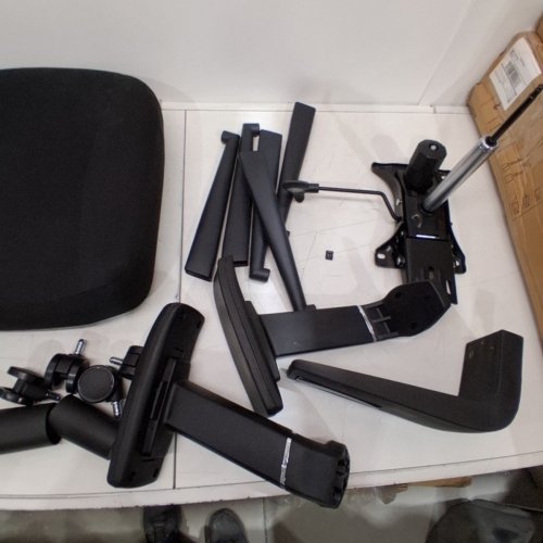 KWKSV BIG & TALL OFFICE CHAIR - 600LB MAX - 20.7" X 19.5" X 5.1" SEAT - BLACK (MODEL: WB-7028-2BLACK) image 3