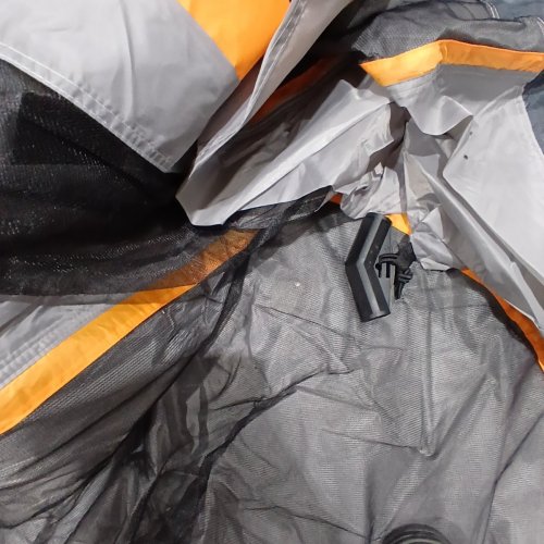 UNP TENTS 6 PERSON WATERPROOF WINDPROOF EASY SETUP / DOUBLE LAYER FAMILY CAMPING TENT - 10FT X 9FT X 78" - GREY/ORANGE (MODEL: ‎UNP-100978-GY) image 10