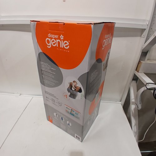 DIAPER GENIE PLATINUM DIAPER STAINLESS STEEL DIAPER PAIL - WHITE image 4