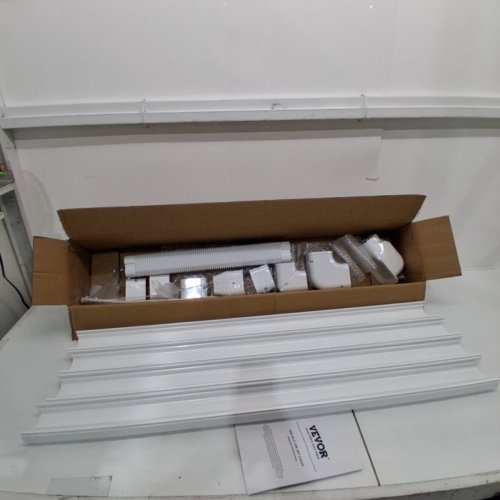 MINI SPLIT LINE SET COVER PVC DECORATIVE PIPE LINE COVER FOR AIR CONDITIONER WITH 4 STRAIGHT DUCTS - 15.8FT ( MODEL-1100061669) image 2
