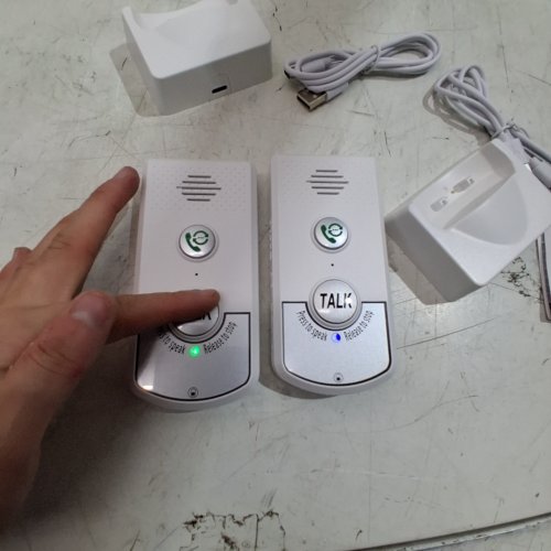 2PK WIRELESS VOICE INTERCOM CALLER SET - WHITE (MODEL: H8-2T) image 2