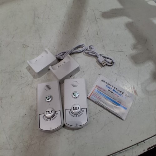 2PK WIRELESS VOICE INTERCOM CALLER SET - WHITE (MODEL: H8-2T) image 3